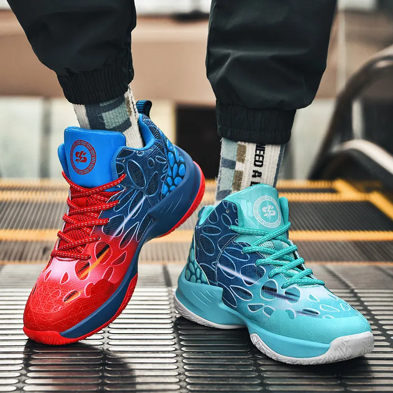 Brand Men’s Basketball Shoes Spring 2021 New Fashion Anti slip Mens Basketball Sneakers Proffessional Gym Training Shoes Men