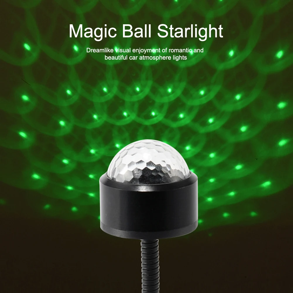 

LED Car Projector Night Light Voice Control Atmosphere Light Car Roof Star Light Ambient Light Car Decoration Light