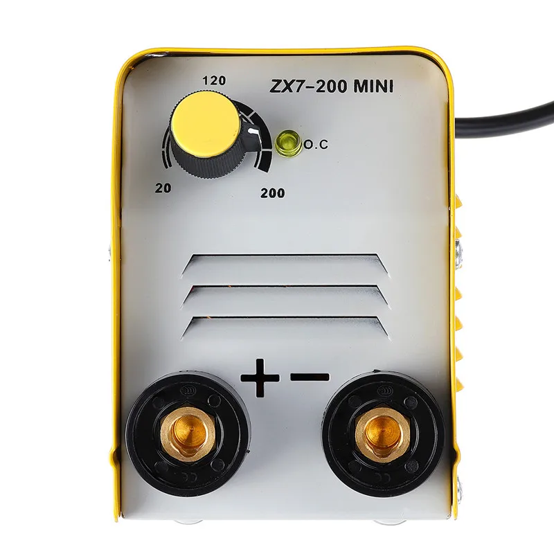 ALLSOME ZX7-200 220V Мини 20A-200A Электрический сварочный аппарат IGBT инвертор постоянного тока дуговой сварки-сварщиков В переменного тока, 50-60 Гц, желтого цвета