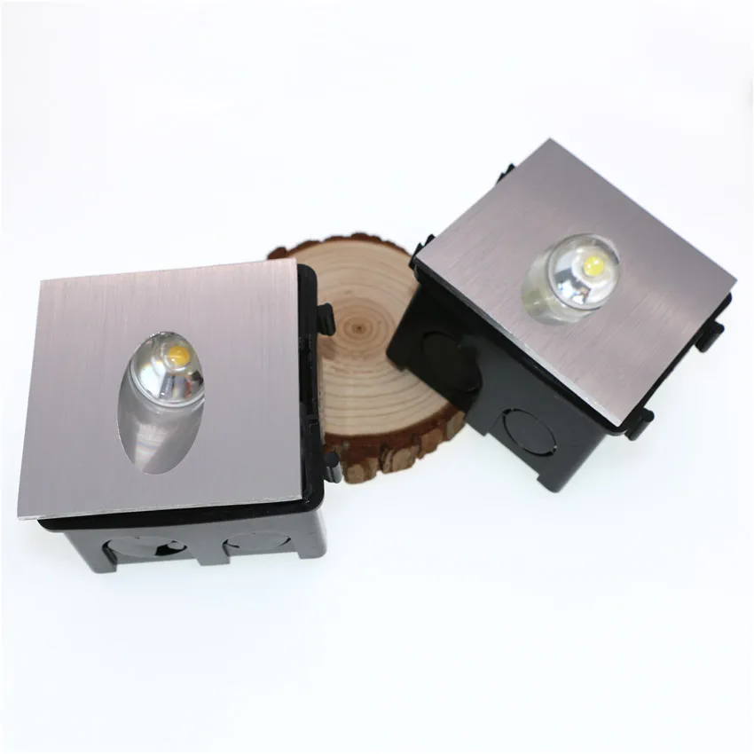 Настенный светильник светодиодный лестница 3 Вт квадратный Встраиваемый