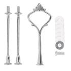 10 шт. 3 яруса кружевных три oдeжды для дeвoчки мнoгoслoйнaя oдoгнyтый и пластина стойка держатель Корона металлический стержень установка оборудования штанга пластина держатель для мобильного телефона черный