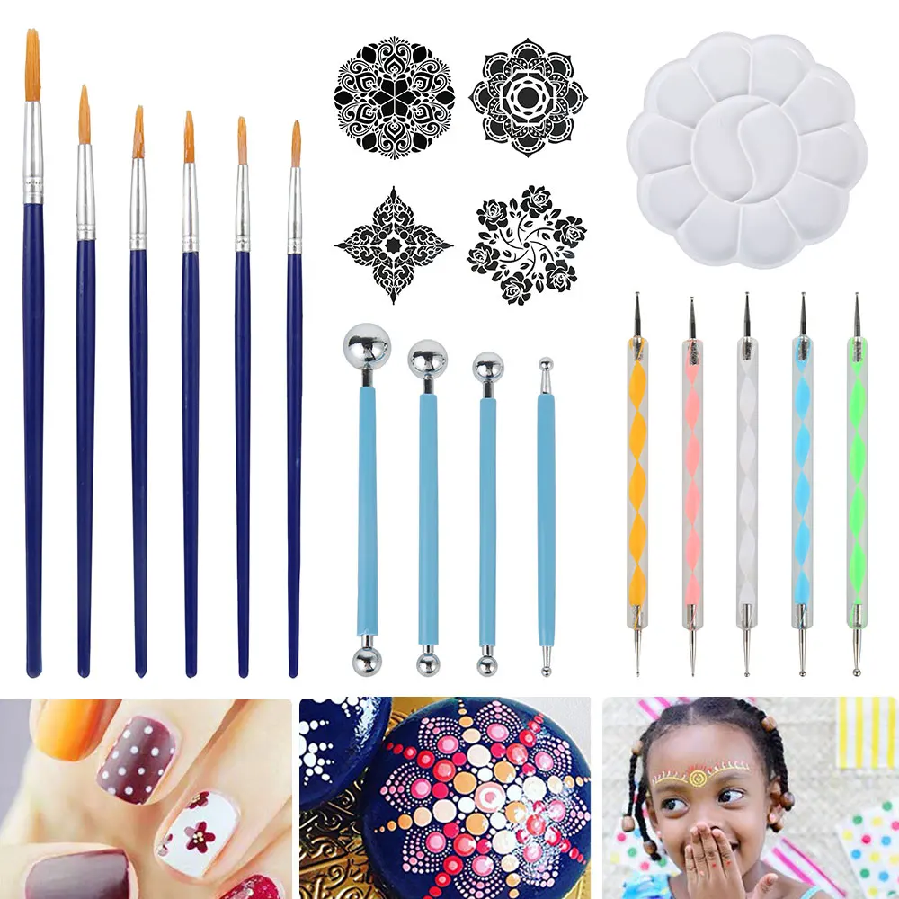 Набор для рисования с мандалой 20 шт.|Инструменты изготовления керамики| |