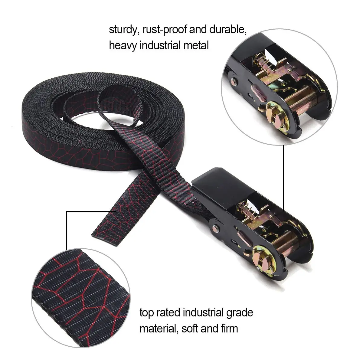 4x6 м/5 м 25 мм застежка для ремня с храповым механизмом ремни металлической пряжкой