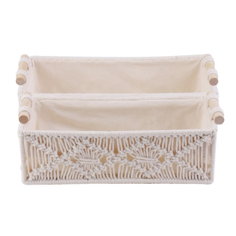 

Корзина для хранения, коробка для хранения из хлопкового шнура, коробка для всякой всячины, косметики, книги, игрушек, полка, шкаф ручной раб...