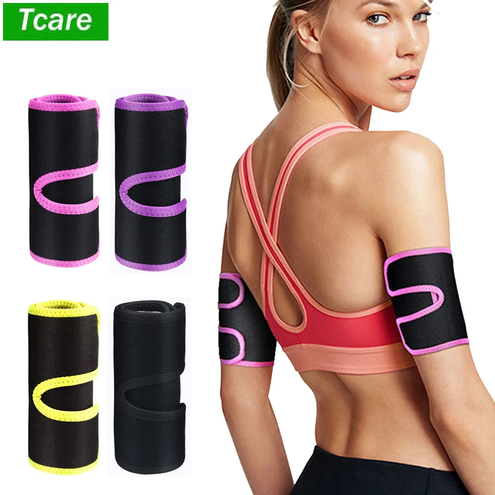 

Tcare 1 Pair Slimming Arms Body Shapers Sauna Arm Warmers Slimmer Sleeve Trimmers Wraps for Lose Fat Arm Shaper Weight Loss New