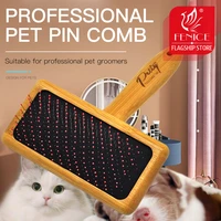 fenice professional beauty needle comb brushing comb teddy bichon pet dog cat combing brush floating hair massage comb