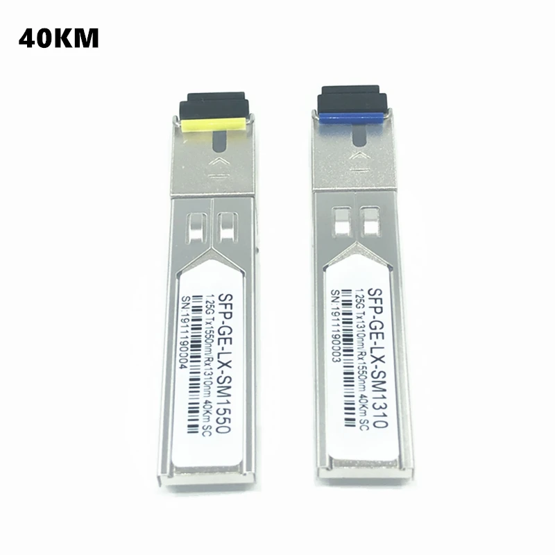 Волоконно-оптический модуль SC SFP 1 25G 20/40/60/80/100KM 1310/1490 нм одноволоконный оптический