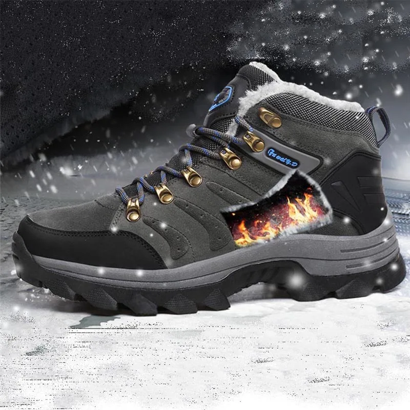 Мужские зимние ботинки с меховой подкладкой размеры 36-47 | Обувь