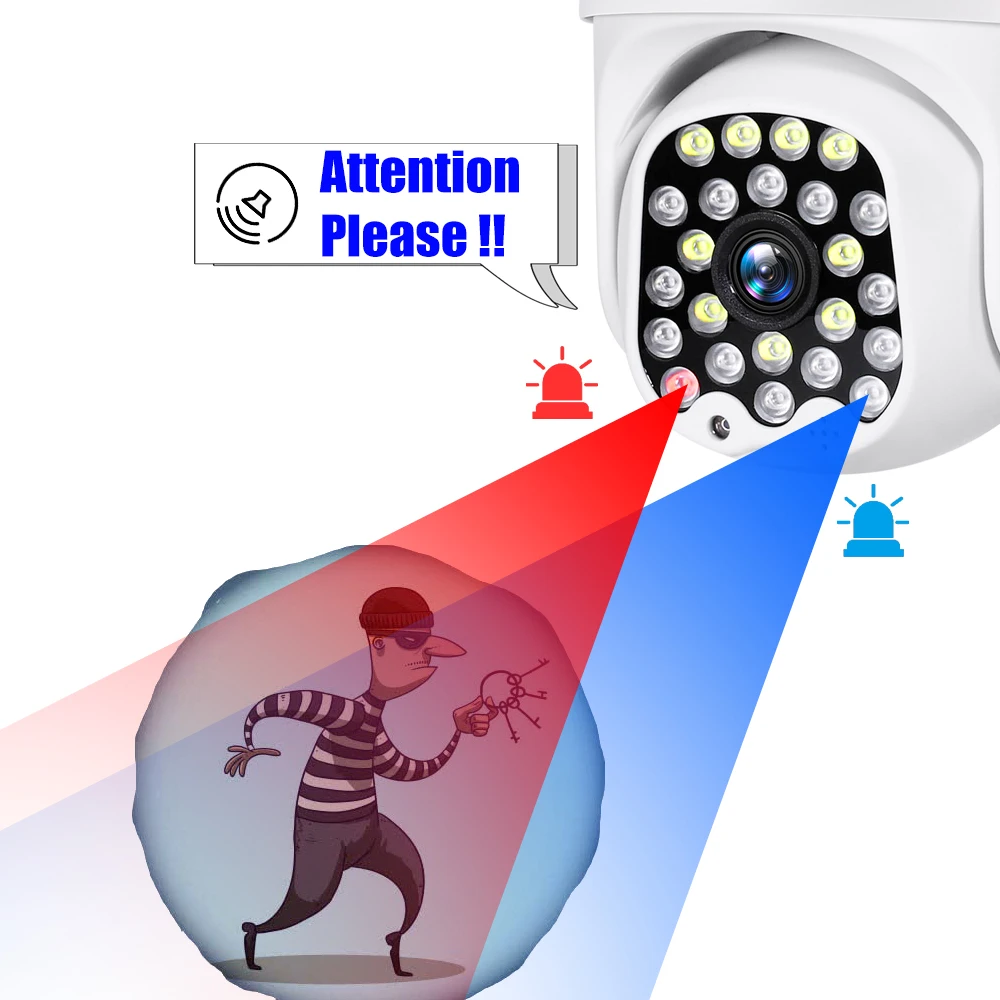 Беспроводная Wi Fi IP камера 1080P PTZ уличная скоростная купольная безопасности