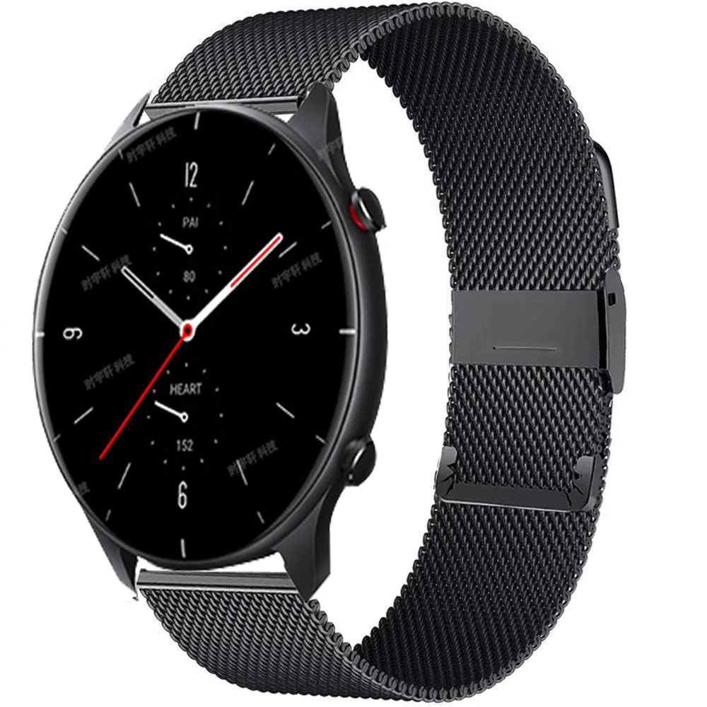 

For Huami Amazfit GTR2 GTR 47mm Stratos 3 2 Pace Strap Metal Watchband ремешок 22mm Watch Band GTR 2E Bracelet Wristband