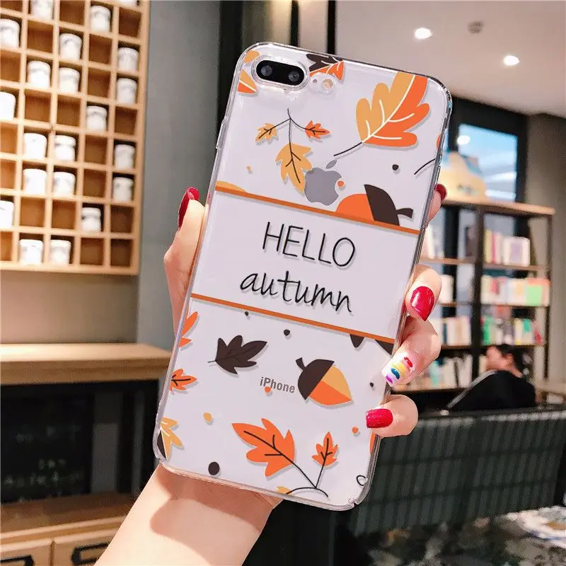 Yinuoda Pumpkin happy fall 2018 New Luxury fashion cell phone case for Apple iPhone 8 7 6 6S Plus X XS max 5 5S SE XR | Мобильные