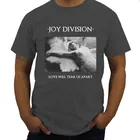 Мужская черная футболка JOY DIVISION LOVE WILL TEAR US на части, черная футболка, бренд Shubuzhi хлопковая Футболка в стиле панк, Прямая поставка