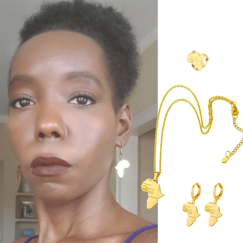 Комплект из колье и серёг для женщин девушек LX9E | Украшения аксессуары