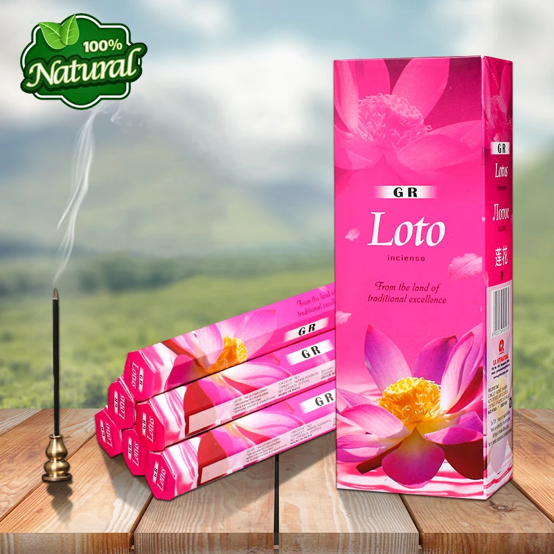 

GR Lotus Aroma India Incense Sticks,Aromatic Indoor Fragrance Home Living,Relaxing,Stress Relief,Meditation,Refreshing,Yoga,Gift