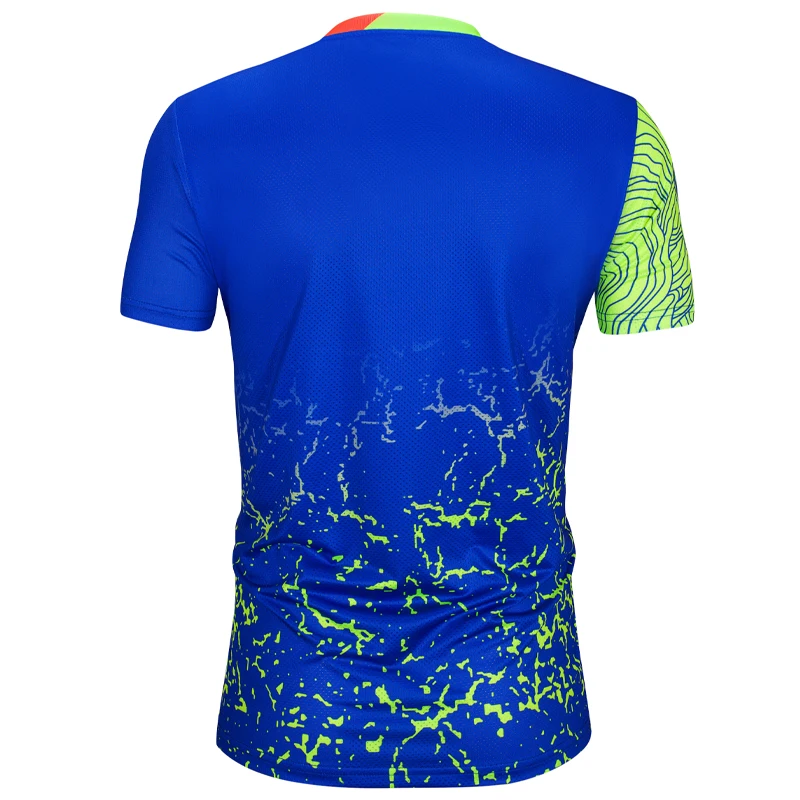 Badminton Shirt Men Running Gym 3D Print Short Sleeve Team Game Custom Quick Dry Tennis Tee Sports Golf  PingPong Shirts