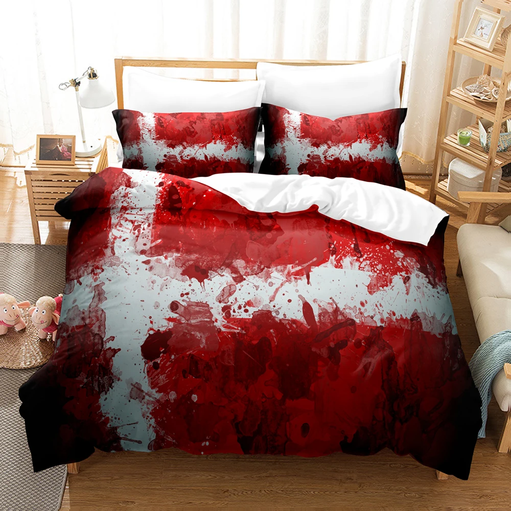 Denmark Flag Bedding Set Single Twin Full Queen King Size Europe America Developed Country Bed Kids Bedroom Duvetcover Sets | Дом и сад