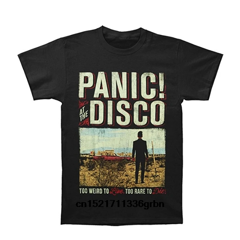 Мужская футболка Panic! At The Disco Album Billboard средний черный размер S-XXXL забавная новинка