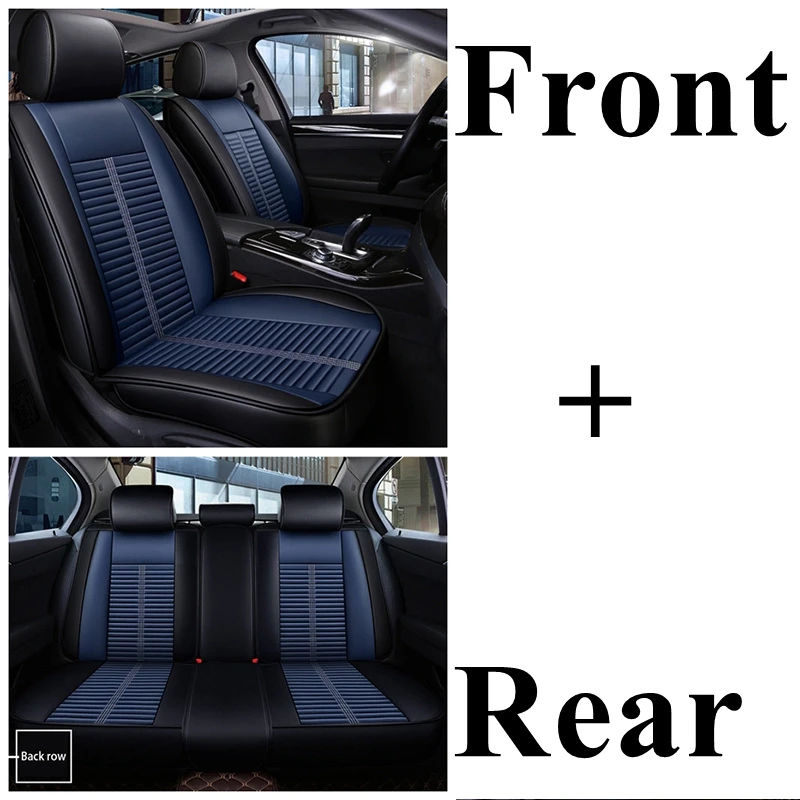 black blue standard Автомобильный чехол для сиденья Volkswagen Passat b5 b6 b7 b8 polo Touareg golf 4 5 6 7 Bora Candy Magotan Sagitar Sportsvan Phideon gol - Название цвета: black blue standard