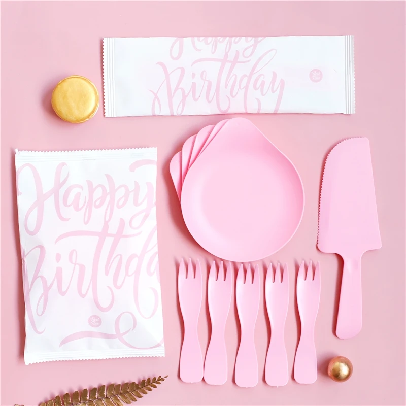 Высокое качество одноразовая посуда тарелка чашка с днем рождения товары для