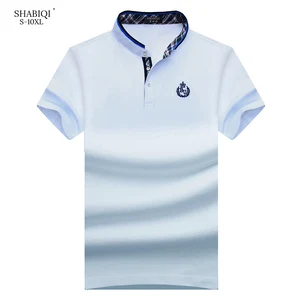 Рубашка-поло мужская, с коротким рукавом, воротником-стойкой, 10XL