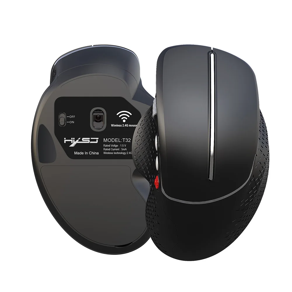 Hxsj T32 USB беспроводная мышь 2,4 ГГц 3600 dpi эргономичная оптическая 6 кнопок игровая эргономичная мышь для настольного ноутбука