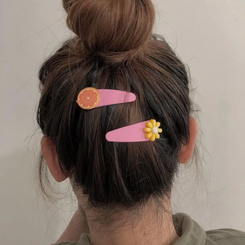 2 шт./компл. милый Для женщин Заколки для волос с принтом арбуза типа &quotбанан&quot