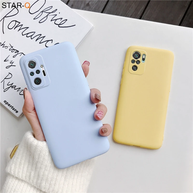 Защитный силиконовый чехол для камеры Xiaomi Redmi Note 10 / Note10 Pro 10S матовый мягкий из ТПУ