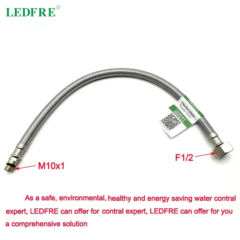 LEDFRE G1/2 * M10 1 &quotгибкий плетеный шланг для кухонного смесителя и оплетка из