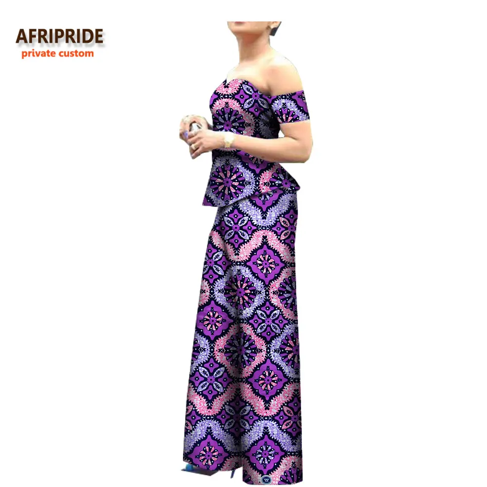 Костюм из двух предметов для женщин с Африканским принтом AFRIPRIDE Топ без бретелек