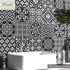 FunlifeНастенные Стикеры для кухни, самоклеящиеся водонепроницаемые съемные экологически чистые ПВХ наклейки для плитки, черные, белые