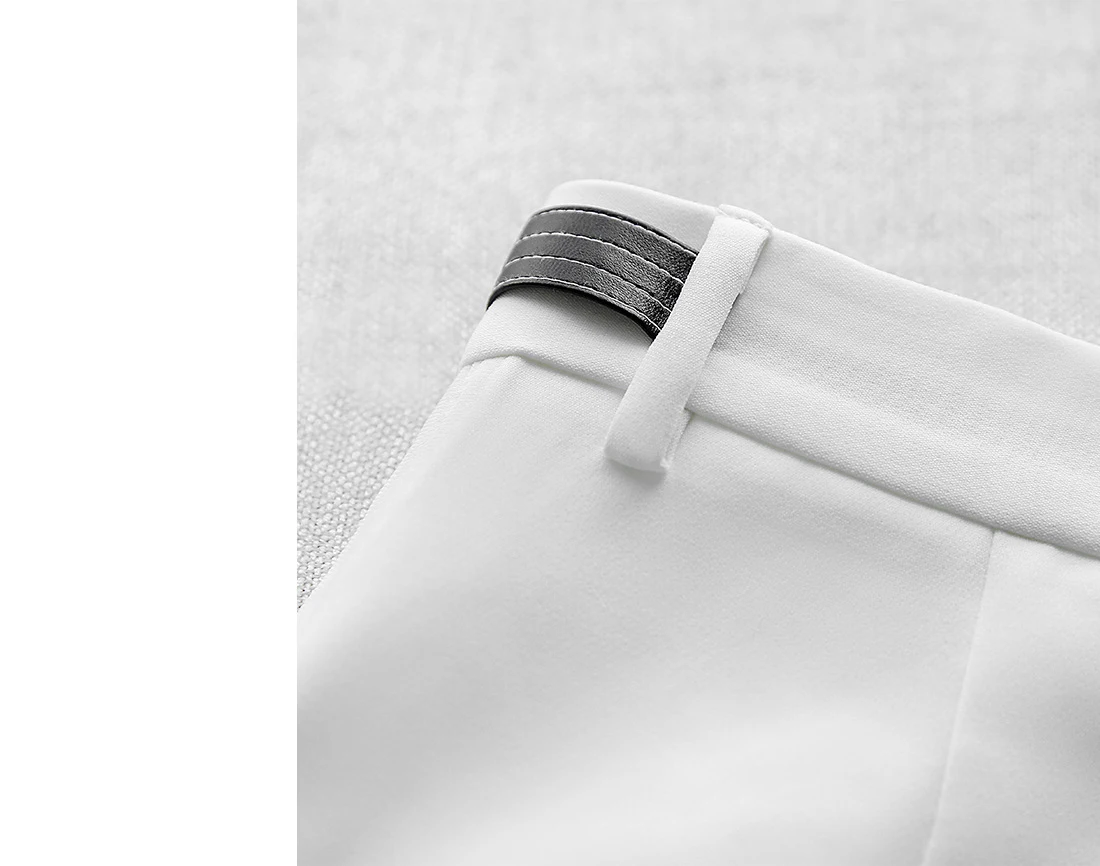 

Sherhure 2020 Women Spring White Long Pants Women High Waist Straight Pants Fashion Women Casual Pants Female Trousers