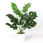 Искусственные зеленые растения 364050 см, искусственная черепаха, листья, цветы в горшке, имитация пластмассового дерева, украшение для дома и отеля