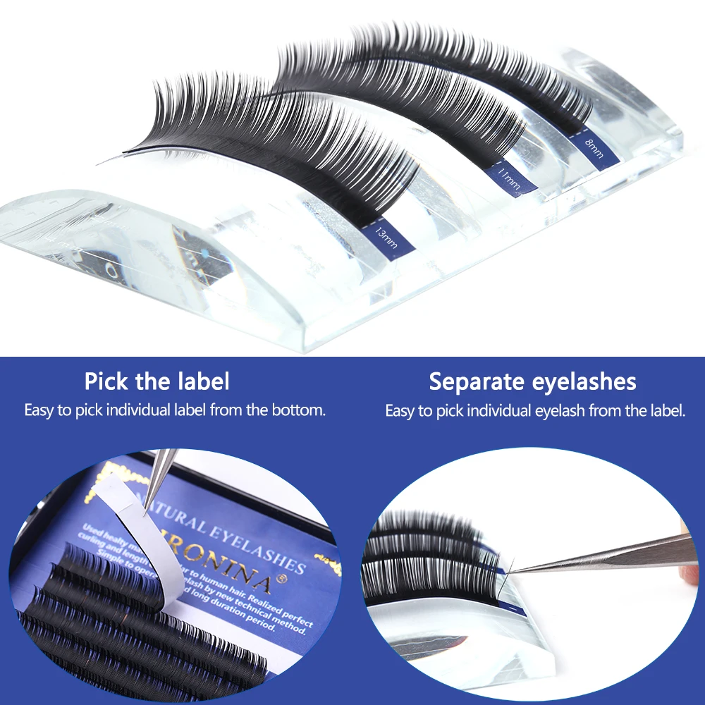 SIRONINA 10 коробок/Лот искусственная норка наращивание ресниц индивидуальные
