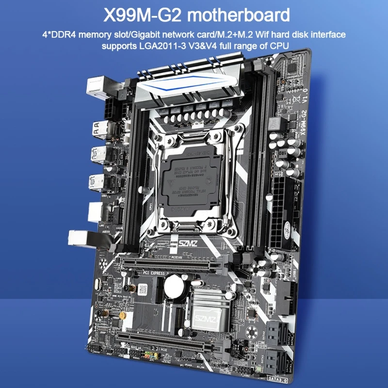 Материнская плата x99 Gt для компьютера гигабитная материнская DDR4 настольного с Xeon