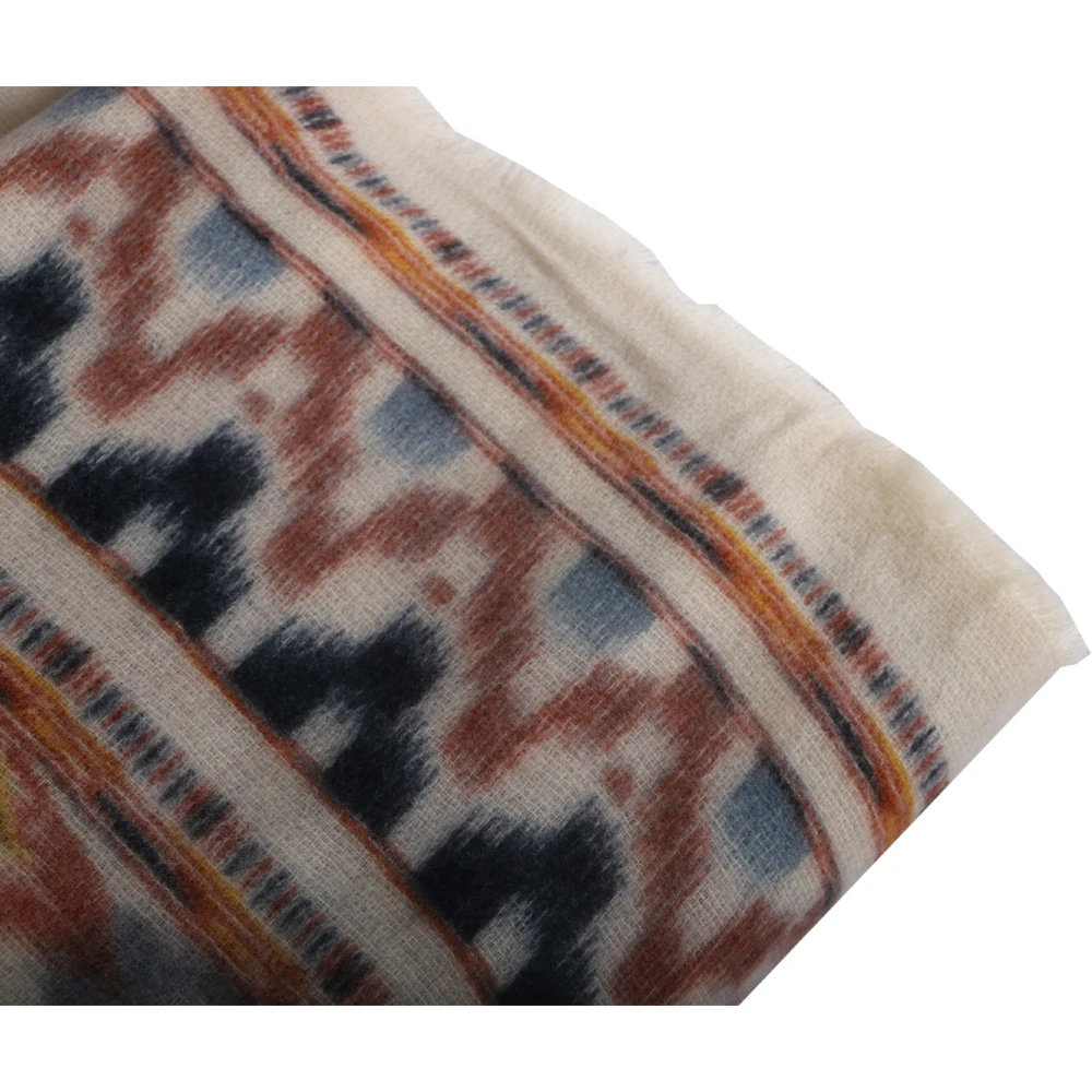 Bohemian Style Warm Women Poncho Scarf Blanket For Winter Cashmere Pattern Wraps And Knitted Geometric Female Pashmina Shawl