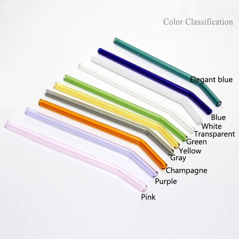 Свадебная стеклянная соломинка 8*180 мм для очистки многоразовый 1 Набор сока