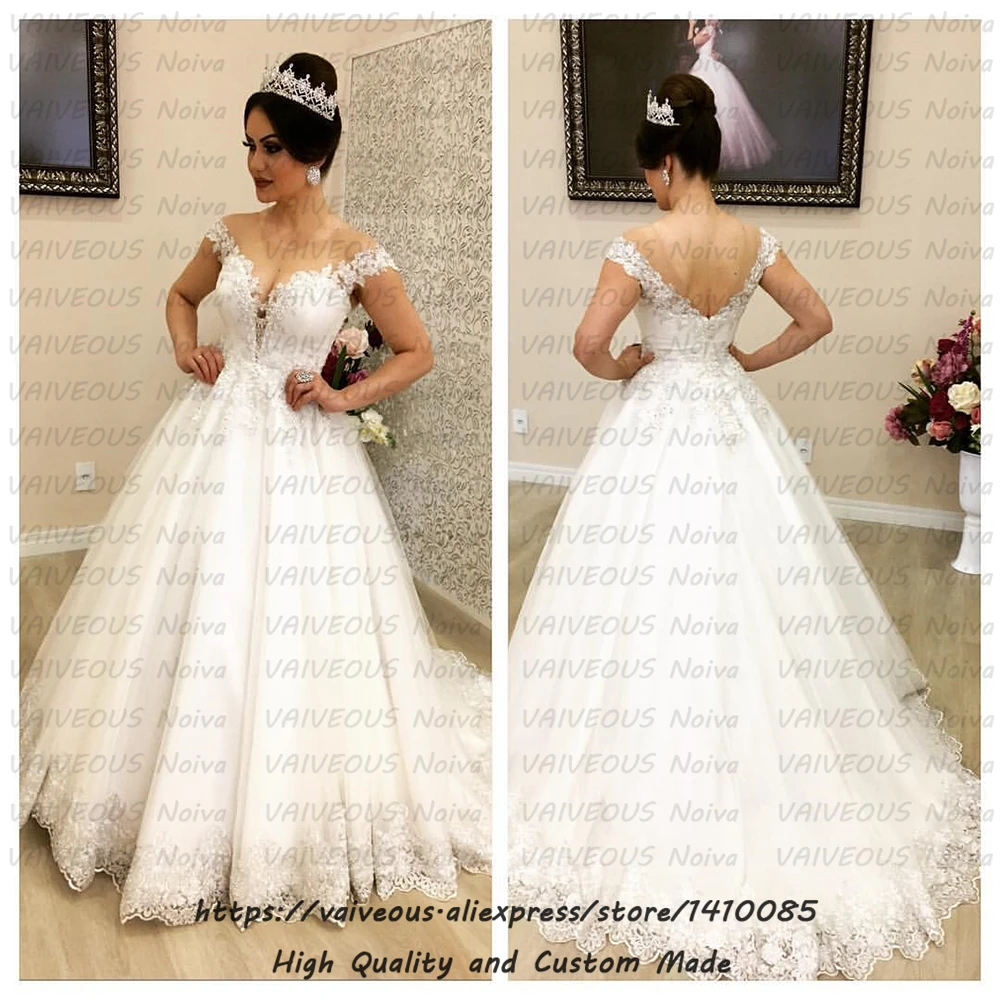 Abiti da sposa свадебное платье на заказ de Mariee 2020 модное кружевное с открытой спиной из