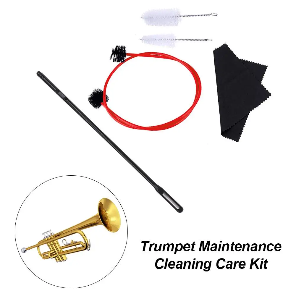 

5PCS Trumpet Cleaning Brush Kit Mouthpiece Durable Flexible Brush Set