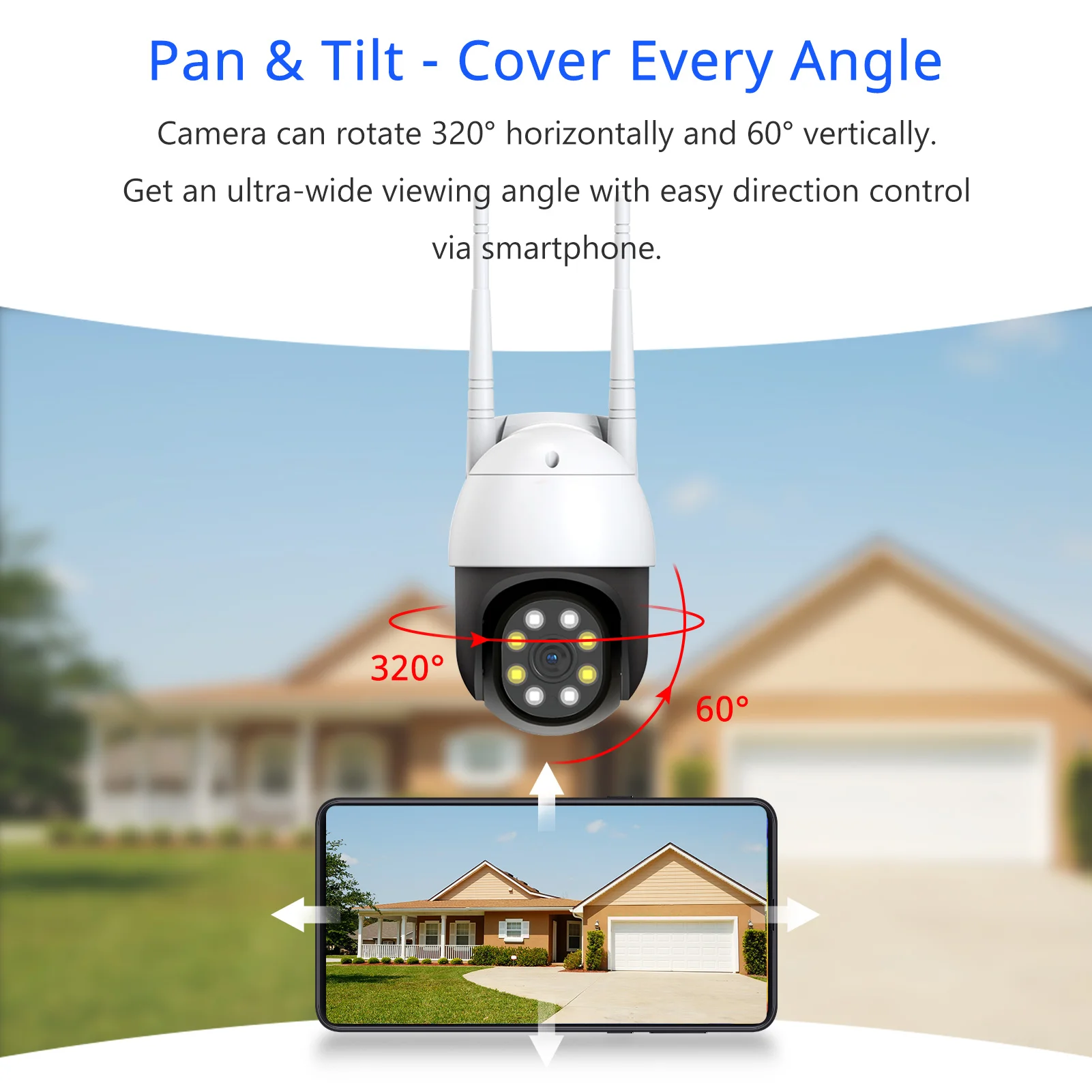 Hiseeu Security Camera 720P Pan Tilt Wireless Mini Wifi Smart Home Protection with 360° View Night Vision | Безопасность и защита