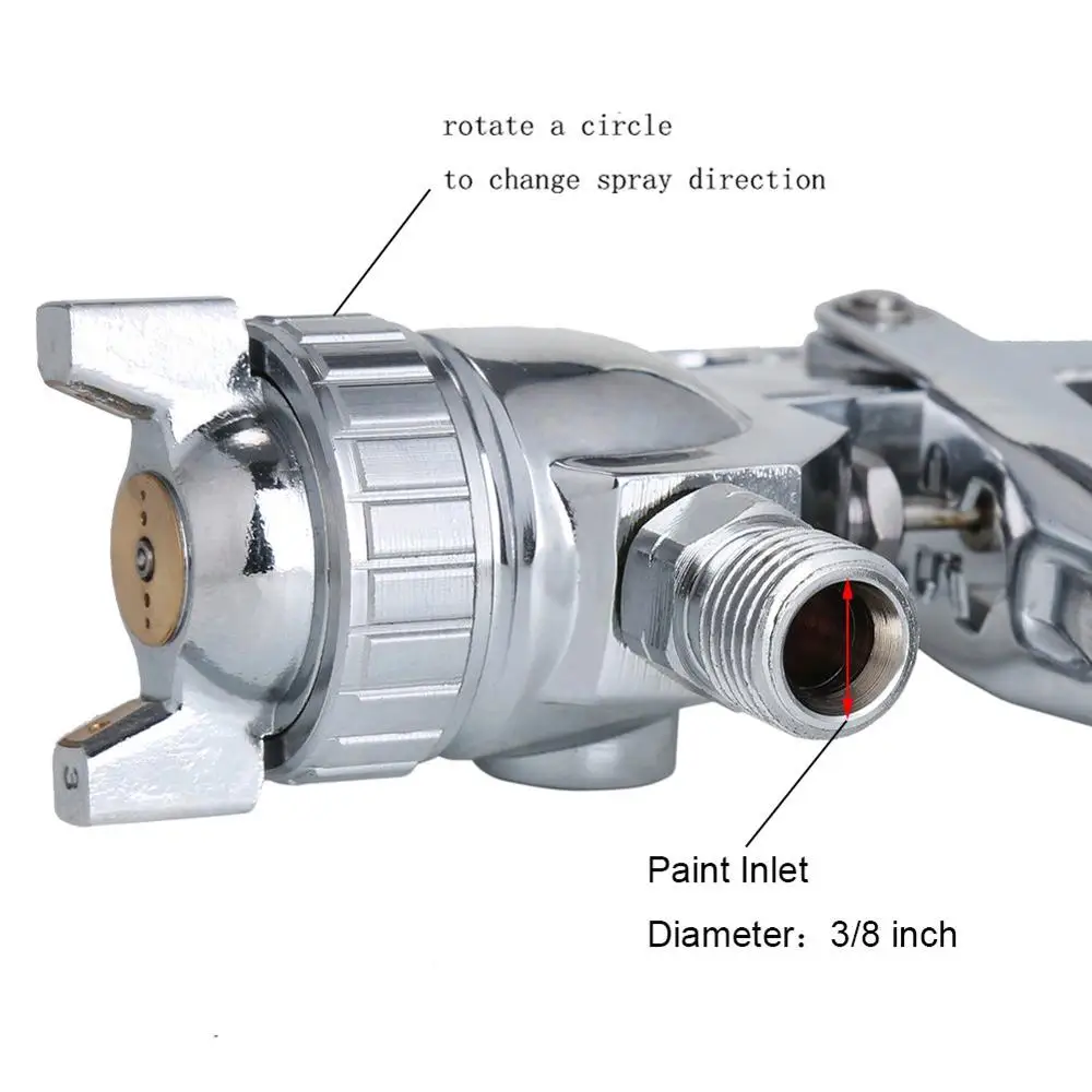 Пистолет-распылитель STARY 77P для подачи воздуха серебристая насадка размером 2 5 мм