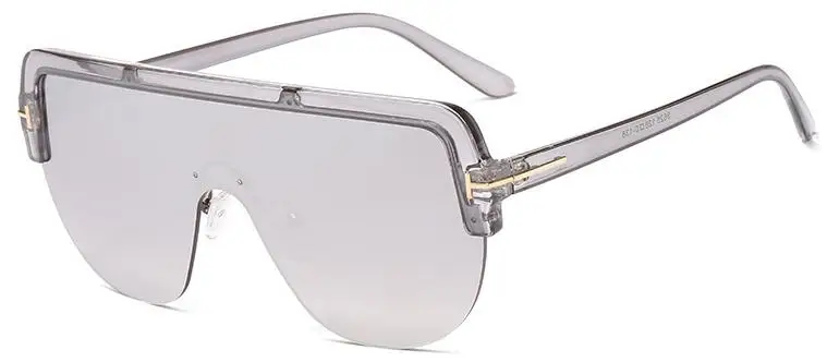 C6 gray silver Темные Гавана щит пластиковые солнцезащитные очки для женщин и мужчин модные роскошные дизайнерские коричневые солнцезащитные очки для женщин прямоугольные Оттенки UV400 - Цвет линз: C6 gray silver