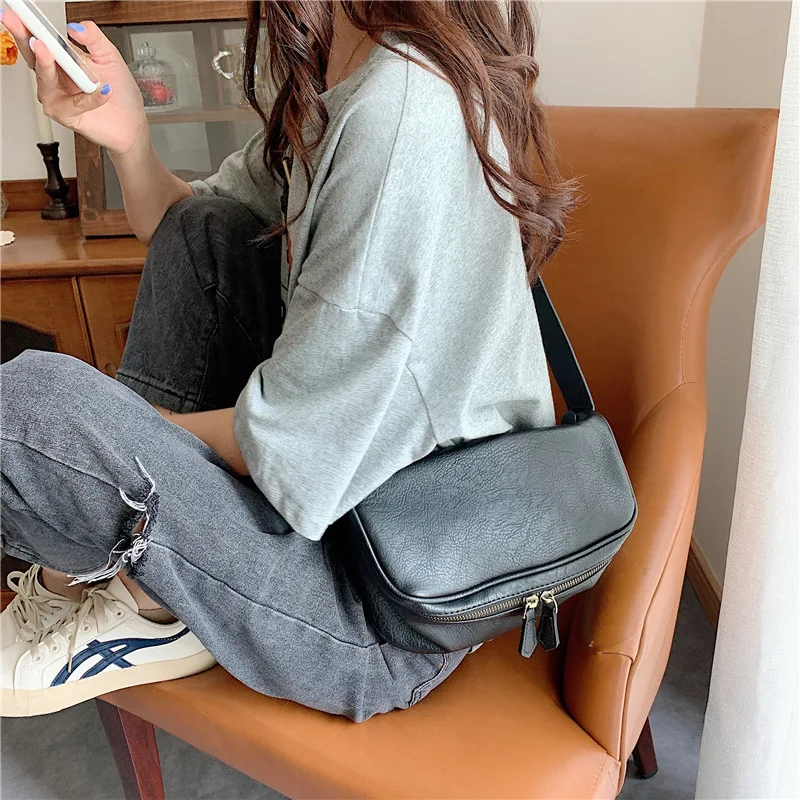 

Niche Design High-end Pillow Bag 2021 New Fashionable Crossbody Bag for Women Versatile INS Fashion Solid Color Small Bag
