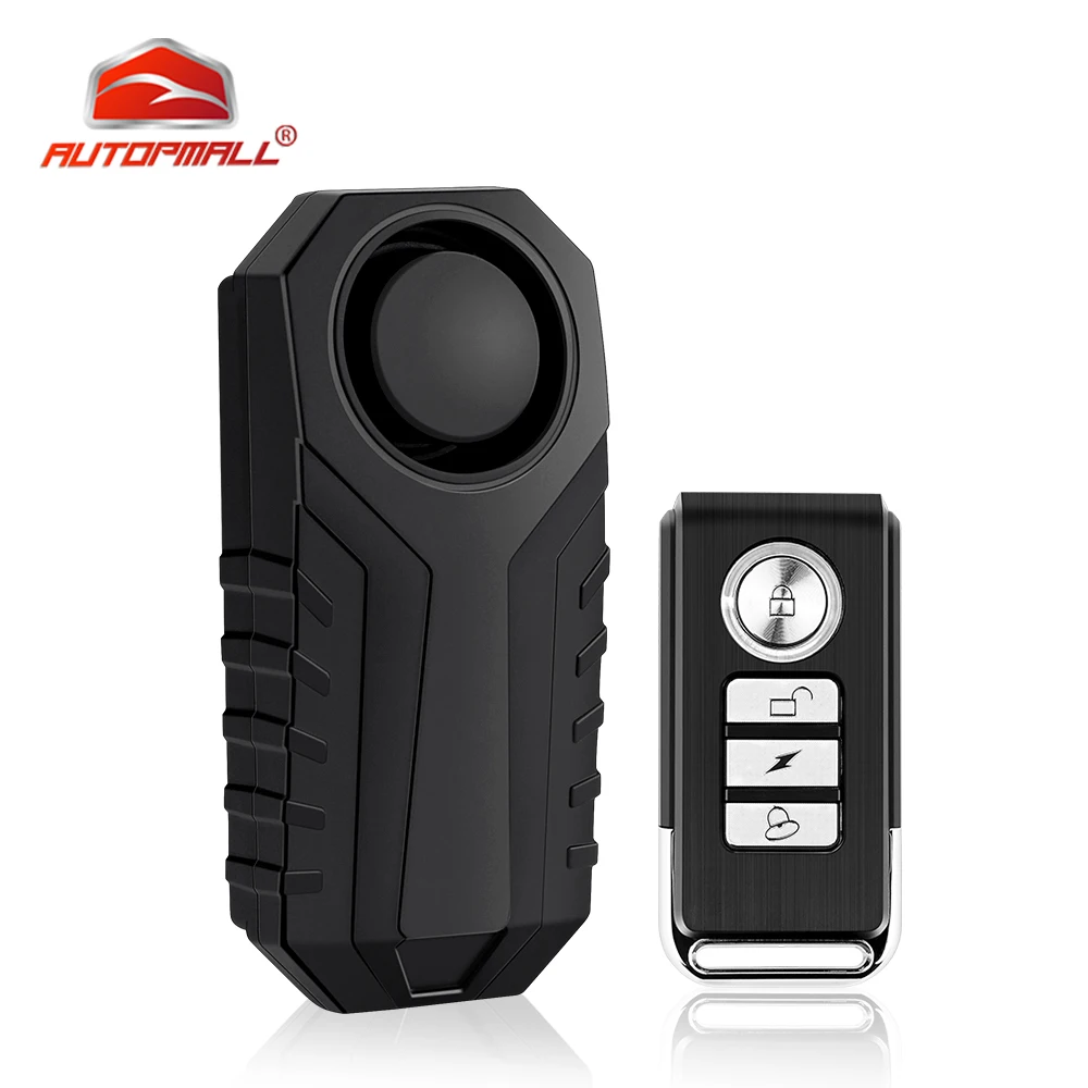 Bicycle Bike Wireless Alarm System Vehicle Remote Control Vibration Voice Alarm Bicycle Protection Anti-Lost SOS Security Alarm