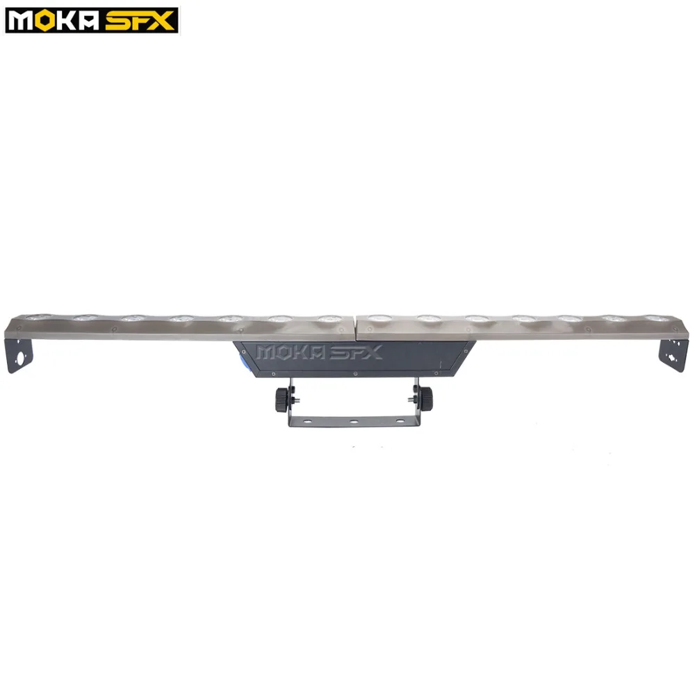 MOKA 14x5 w Настенный светодиодный светильник DMX управление стены шайба освещение на сцену красный-зелёный-синий 3в1 открытый светодиодный мойка Ligh для ди-джей в ночном клубе вечерние/H-M55