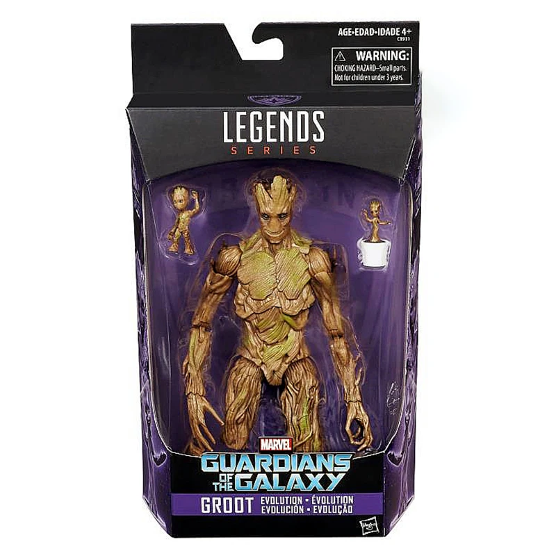 

6inches Hasbro Marvel Legends Avengers Superhero Groot Anime Figure PVC Model Kids Toys To Childrens Christmas Gifts