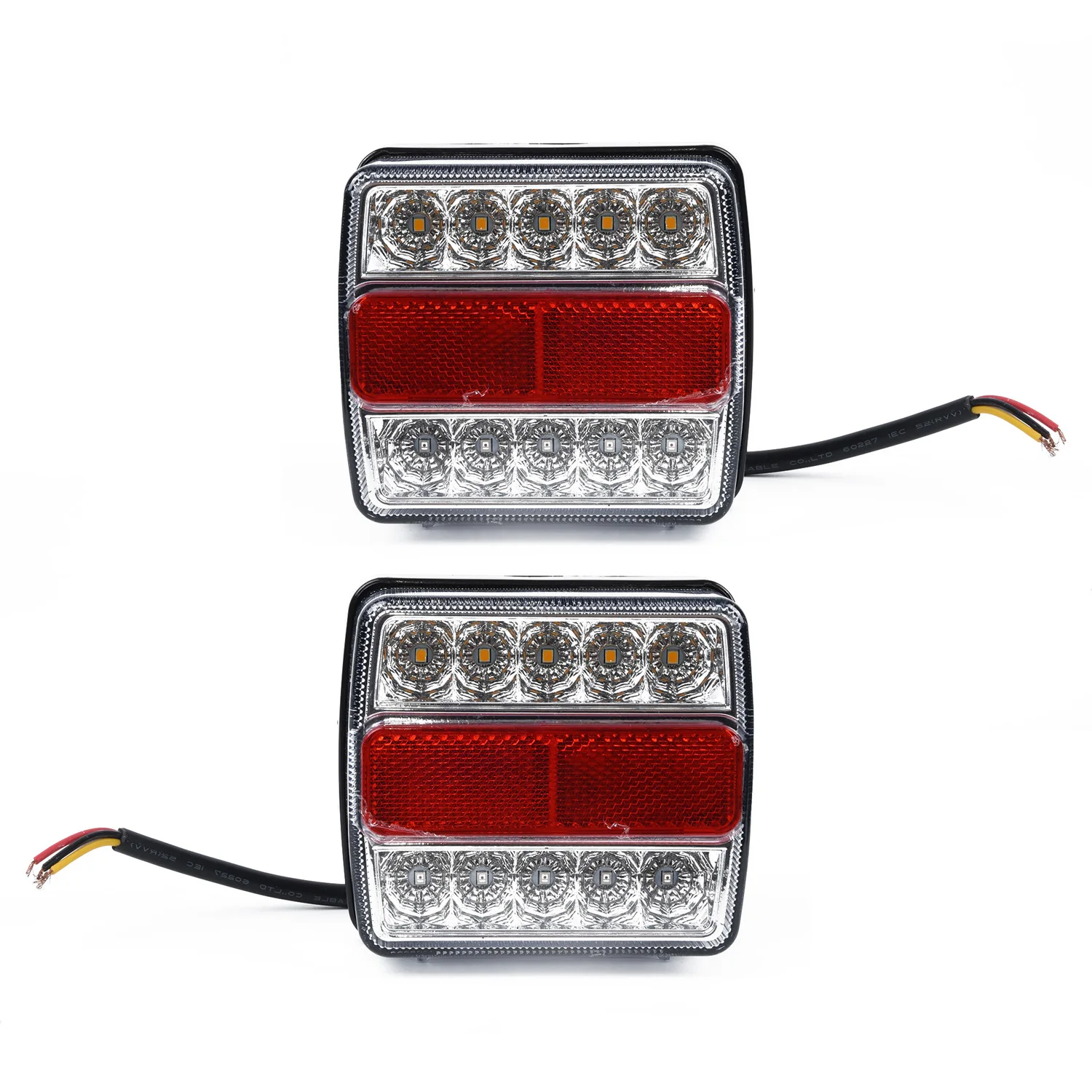 Replacement IP68 Truck Waterproof ABS 12V 2Pcs Tail Lights Left Right LED Submersible Trailer Kit | Автомобили и мотоциклы