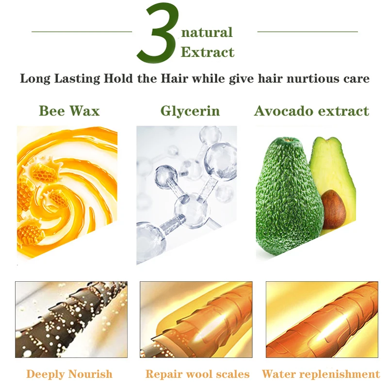 

Hair Edge Control Gel Stick Slay Thin Baby Hair Perfect Hair Line Styling Smooth Frizziy Hairs Non Greasy 75g