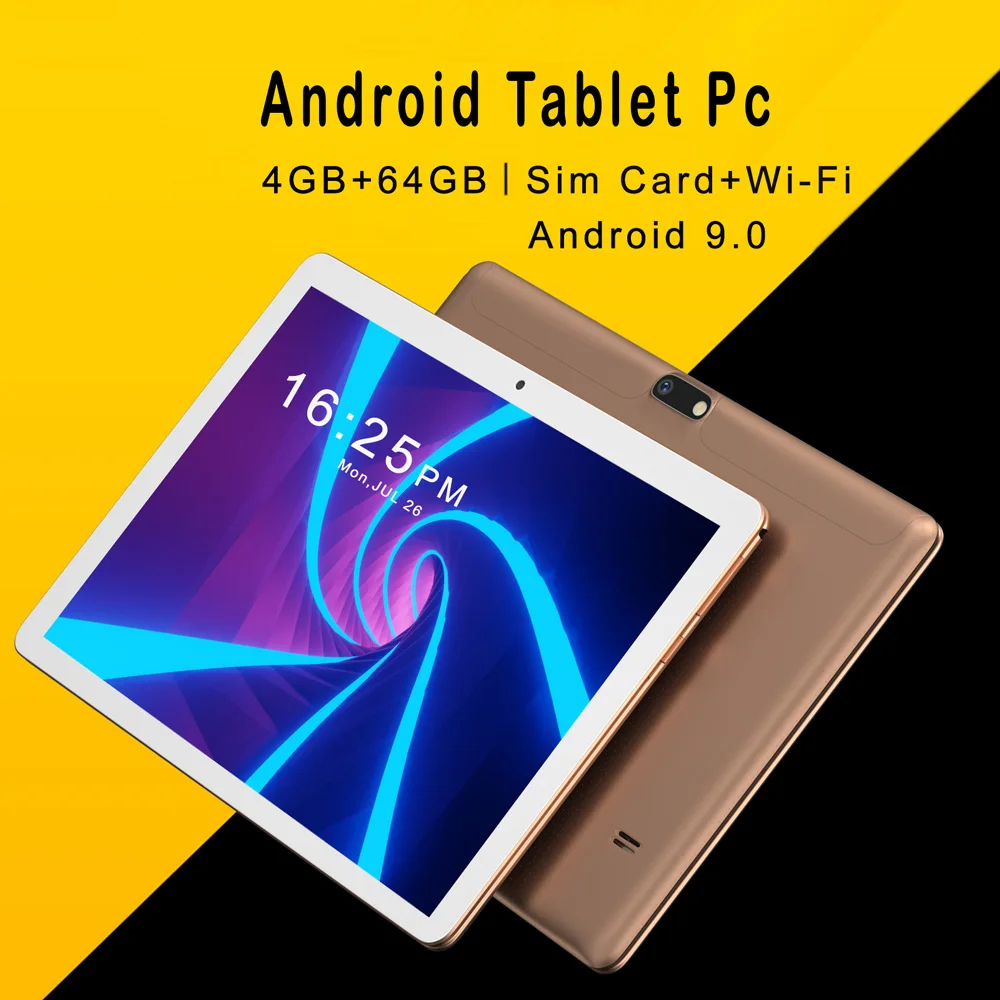 10 1 inch android 9 0 tablet pc octa core 4gb64gb ips lcd support 3g 4g lte mobile phone call 5000mah battery ai 8 cpu android free global shipping
