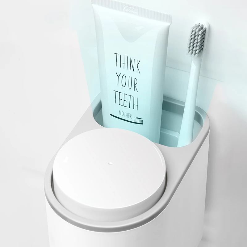 ecoco magnetic bathroom accessories set toothbrush holder strong suction cuptoothbrush holder with wash cup hanging storage rack free global shipping