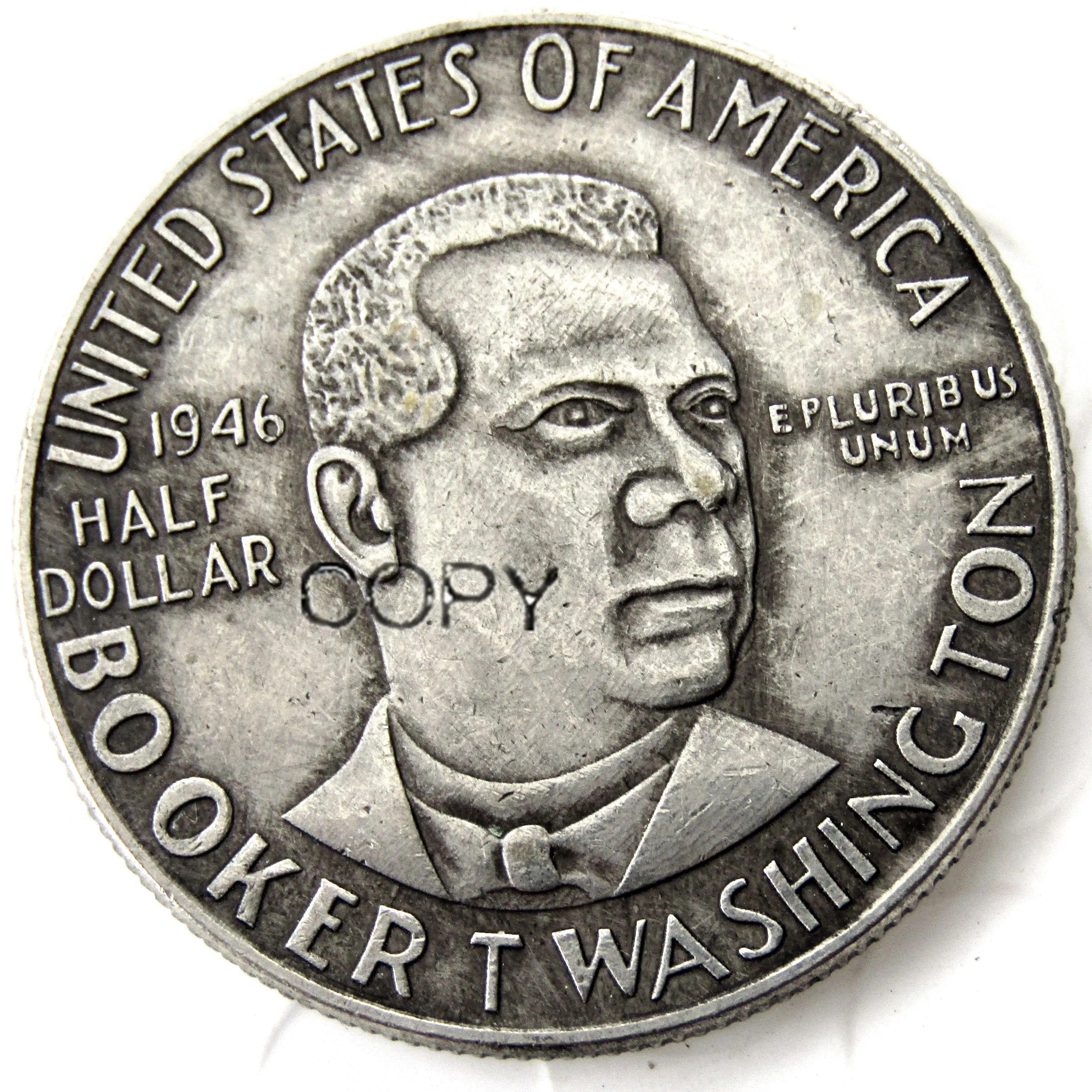 Памятные посеребренные монеты США 1946 Booker до половины доллара|Безвалютные монеты|
